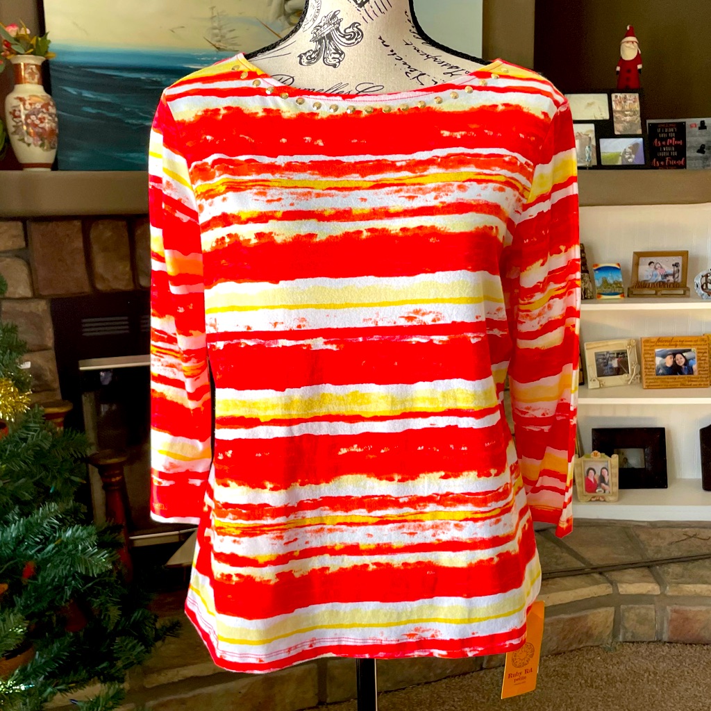 Ruby Rd Petite Blouse Size Medium